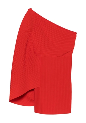 Solace London one-shoulder mini dress - Red