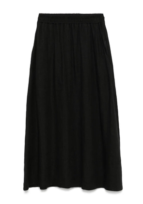 kaos linen midi skirt - Black
