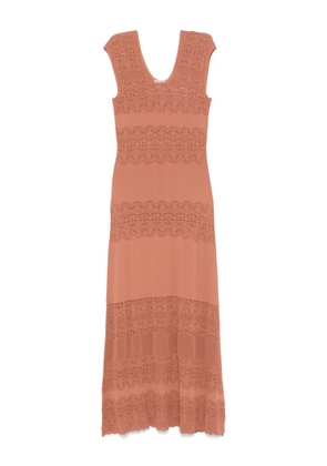 TWINSET knitted maxi dress - Brown