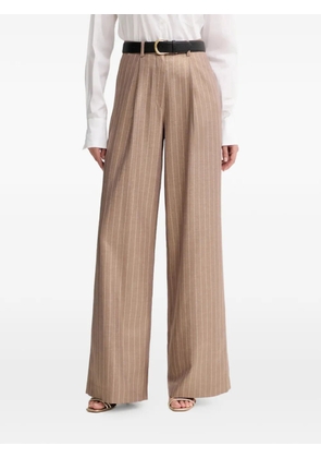 FRACOMINA pinstripe palazzo trousers - Brown