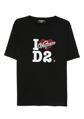 DSQUARED2 Vaquera Loves D2 T-shirt - Black