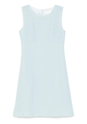 JANE Sam tweed sleeveless shift dress - Blue