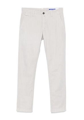 Jacob Cohën striped chino trousers - Grey