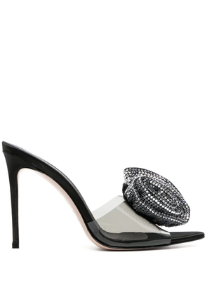 Le Silla Rose 100mm crystal-embellished sandals - Black