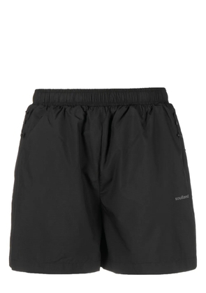 Soulland Mateo logo-print swim shorts - Black