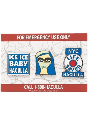 Haculla Hacula Hotline pin set - Blue