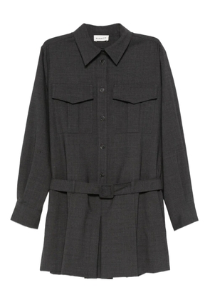 P.A.R.O.S.H. pleat-detailing mini dress - Grey