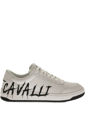 Just Cavalli logo-print sneakers - White