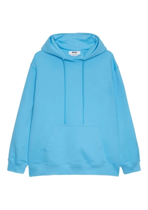 MSGM logo-print hoodie - Blue