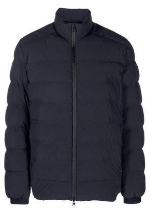 Woolrich logo-patch padded jacket - Blue