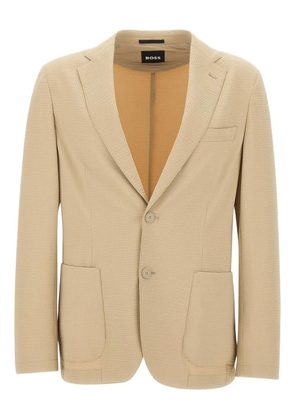 BOSS textured blazer - Neutrals