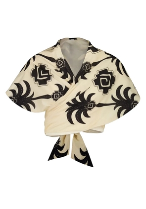 Johanna Ortiz Imagery palm tree-print top - Neutrals