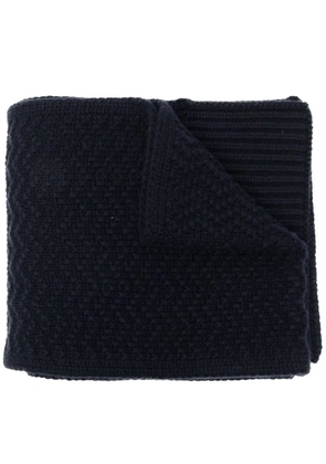 Thom Browne ribbed-knit scarf - Blue