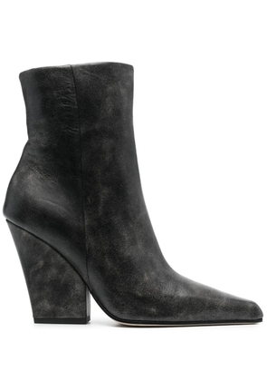 Paris Texas 90mm pointed-toe leather ankle boots - Black