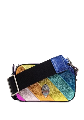 Kurt Geiger London Kensington small rainbow-stripe crossbody bag - Blue