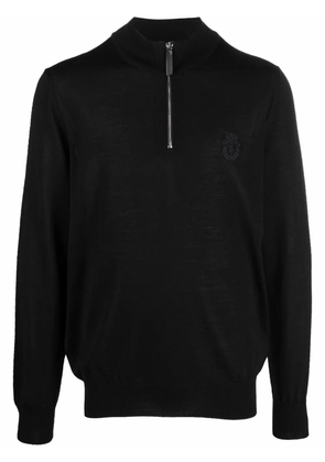 Billionaire pullover zip jumper - Black
