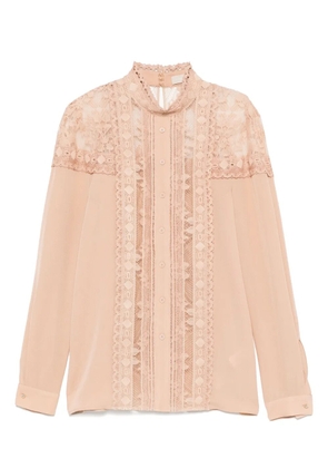 Elie Saab laced shirt - Neutrals