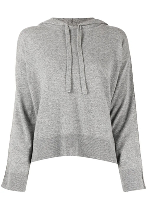 N.Peal drawstring hooded jumper - Grey