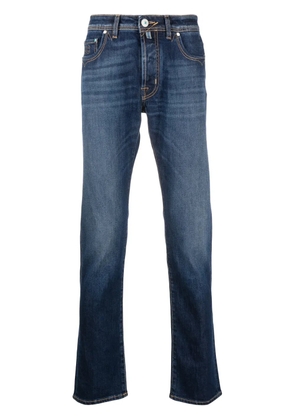 Jacob Cohën embroidered-logo slim jeans - Blue