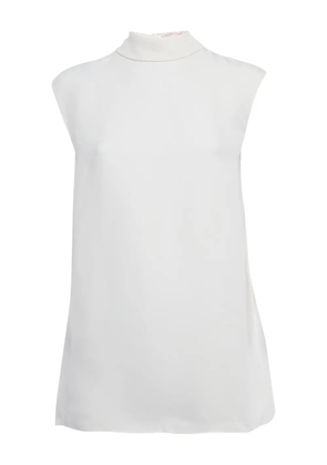 Valentino Pre-Owned tie-neck crepe top - White