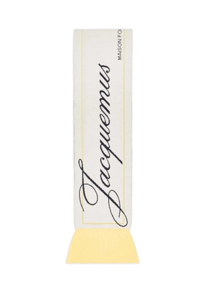 Jacquemus La Liga fringed logo scarf - Neutrals