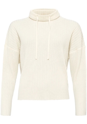 ERES Cajole ribbed-knit hoodie - White