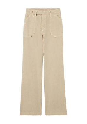 Claudie Pierlot herringbone straight-leg jeans - Neutrals