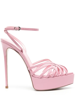 Le Silla Embrace 145mm leather sandals - Pink