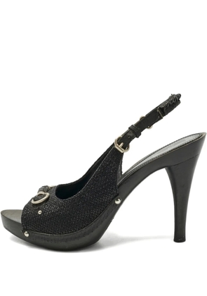 Christian Dior Pre-Owned My Dior peep-toe heeled pumps - Black