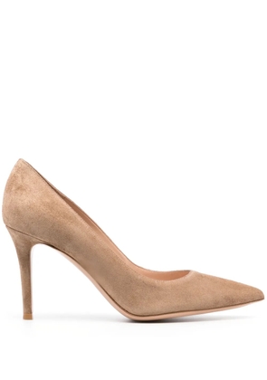Gianvito Rossi Gianvito 95mm patent pumps - Neutrals