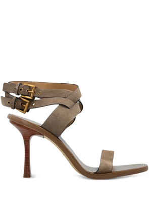 Michael Michael Kors 100mm Irene crossover buckle-fastening pumps - Neutrals