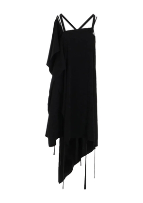 Yohji Yamamoto asymmetric draped dress - Black