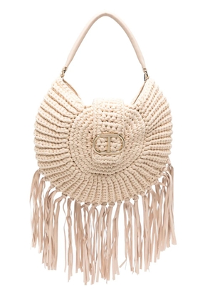 TWINSET logo-plaque tote bag - Neutrals