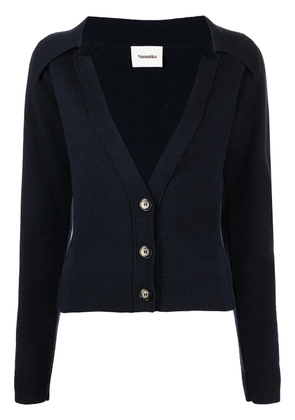 Nanushka V-neck knit cardigan - Blue