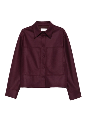 Jil Sander long-sleeve wool shirt - Red