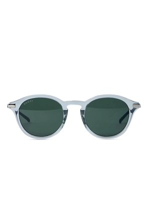 Gucci Eyewear round-frame Web-stripe sunglasses - Green