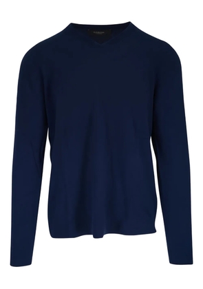 Kinross Cashmere V-neck long-sleeve sweater - Blue