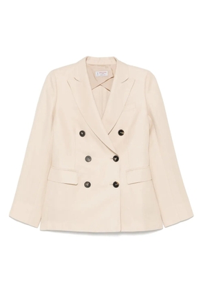 Alberto Biani slub-texture blazer - Neutrals