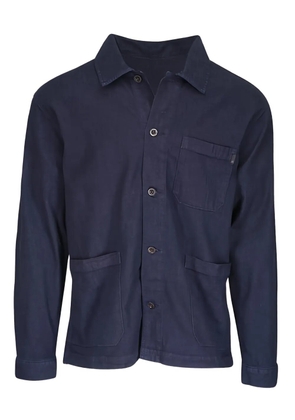 AG Jeans multiple-pocket button-front overshirt - Blue