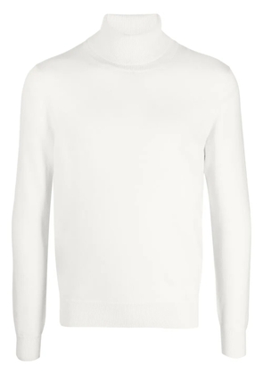 Malo roll-neck cashmere jumper - White