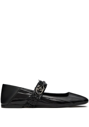 Valentino Garavani VLogo Locket Mary-Jane ballet flats - Black
