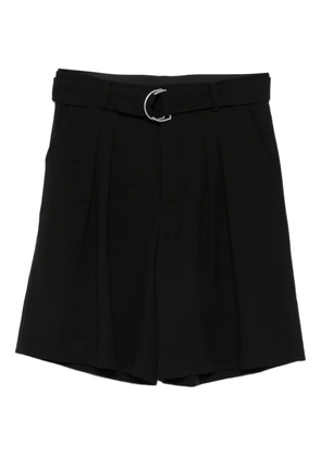Nanushka Derulo pleat-detail belted shorts - Black