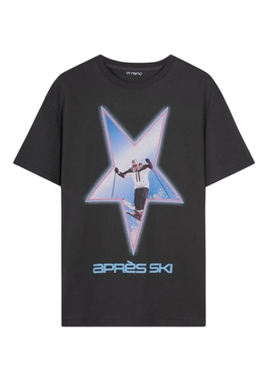 Open YY star-print T-shirt - Black