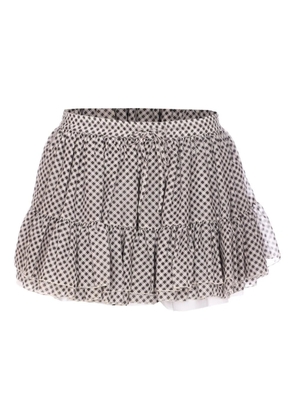 Aniye By checked skirt - White