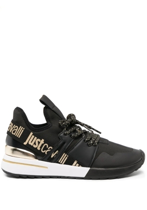 Just Cavalli logo-print low-top sneakers - Black