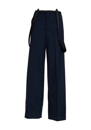 DONDUP Tecla gabardine palazzo trousers - Blue