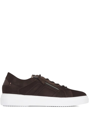 Ron White zip-detail sneakers - Brown