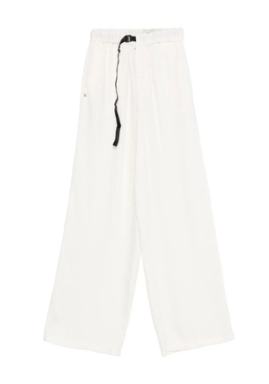 White Sand drawstring buckle trousers - Neutrals