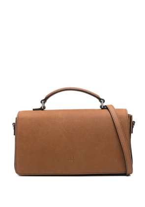 HAGS leather tote bag - Brown