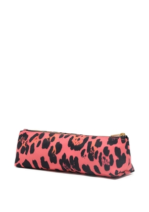Bimba y Lola small leopard-print makeup bag - Pink